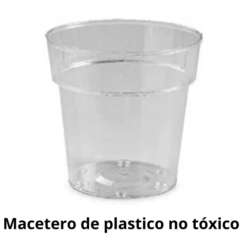 Macetero Melisa de 15 cm transparente. Macetero decorativo para interiores y exteriores. - Imagen 5