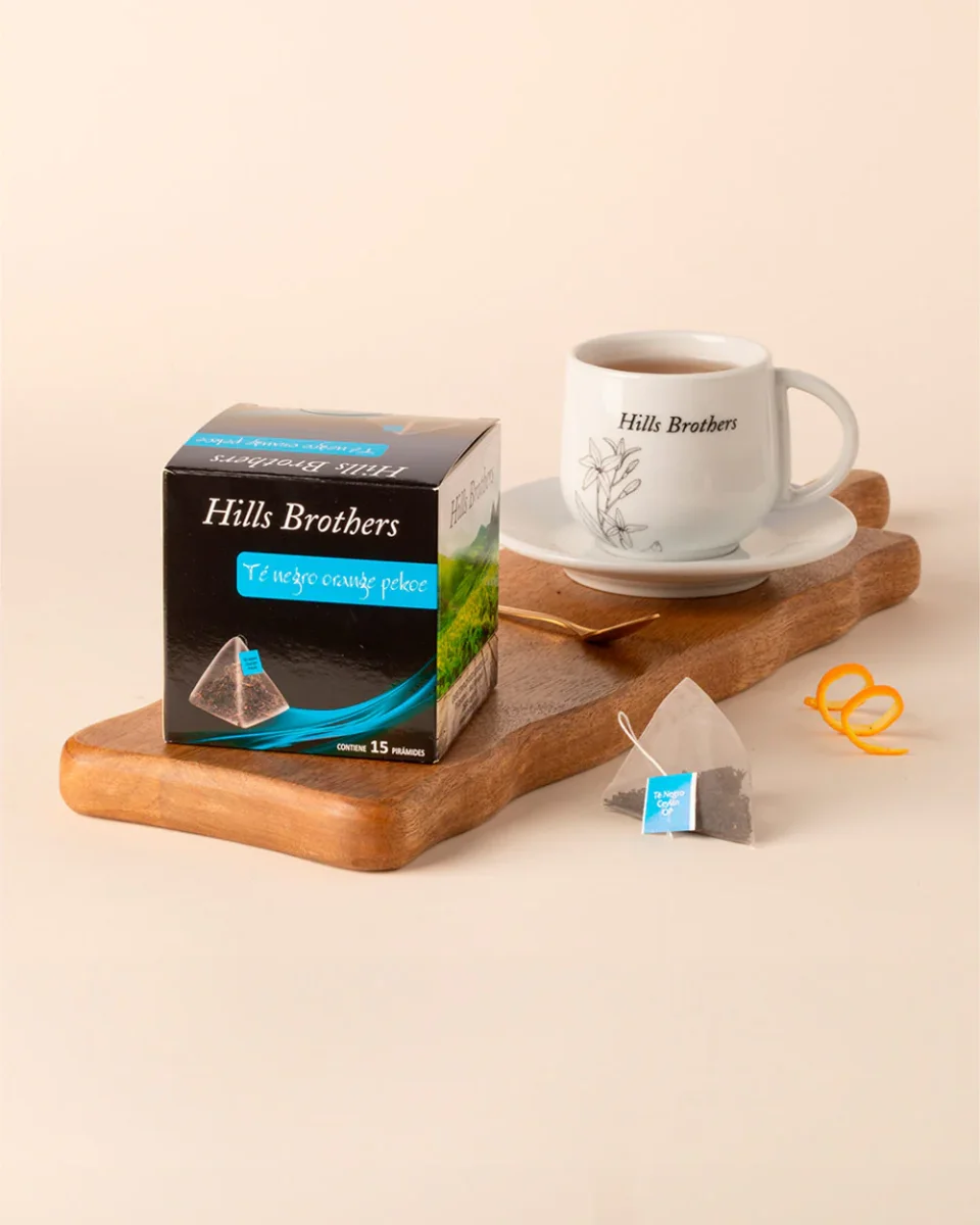 Pirámide hills brothers té negro orange 15 uds - Imagen 2